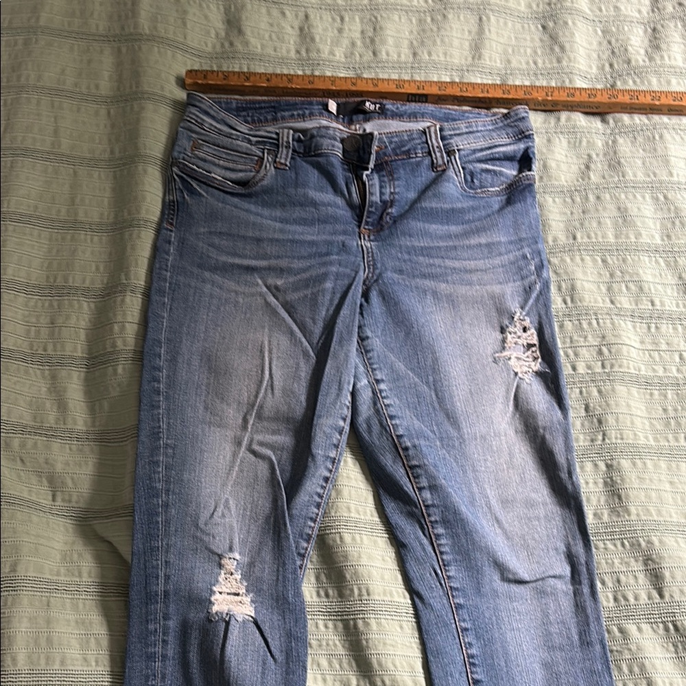 Kut from the Kloth Women's Distressed Blue Jeans
